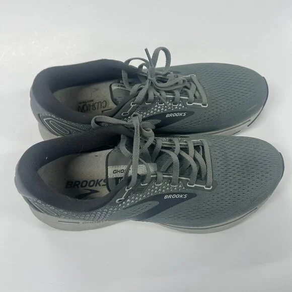 Brooks Ghost 14 Men’s Size 10 Gray Running Shoes Cushioned Sneakers dad sneaker
